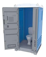 Hire sewer connected toilet